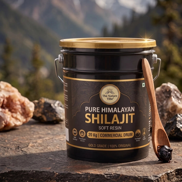 20 Kg commercial bulk export drum pure Himalayan Shilajit resin direct manufacturer The Nature Vibe